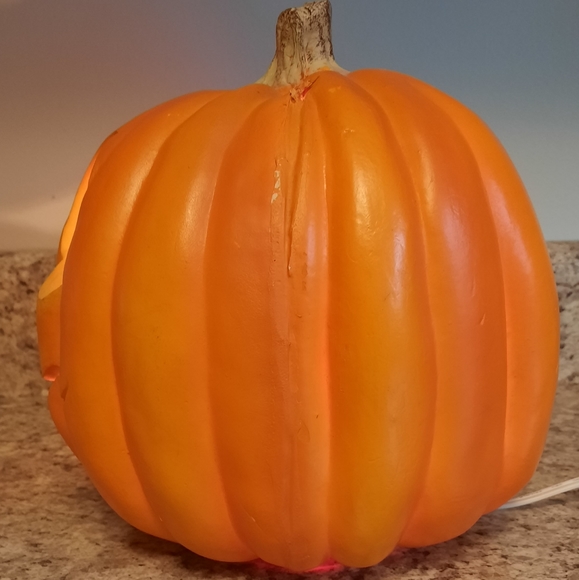 RARE Vintage Light Up Laughing Pumpkin Halloween Decoration 1995 Trendmasters - Picture 3 of 6